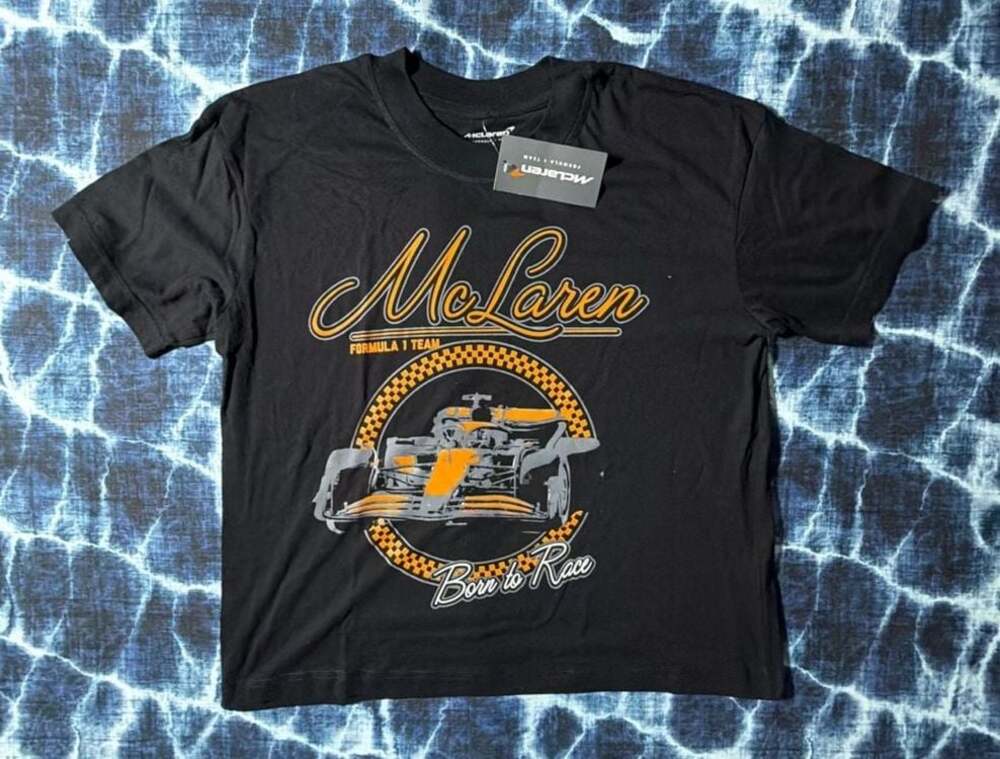 McLaren Formula 1 Team 'Born to Race' Graphic Black T-Shirt